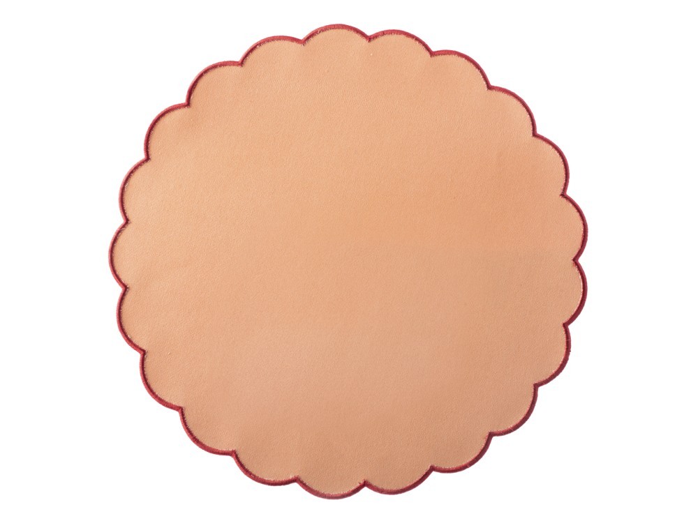 H&H 4 Round Shaped Cotton Placemats 38 Hand Wash