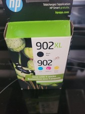 New Genuine HP 902XL Black HP 902 Regular Color Ink Cartridges Reatail Box 2025