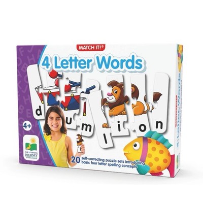 The Learning Journey Match It 4 Letter Words