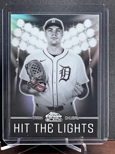2025 Topps Chrome Black #HTL-11 Tarik Skubal Hit The Lights SSP Case Hit Tigers