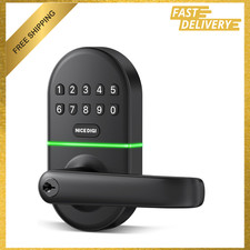 Keypad Door Lock with Handle, Keyless Entry, No App Wi-Fi, Auto Lock, 20 Codes