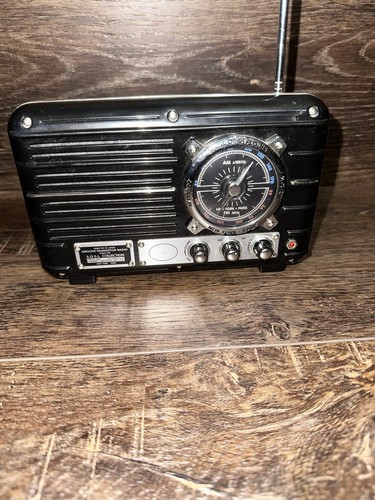 Spirit Of St Louis Groove AM FM Transistor Radio Black Plastic S.O.S.L. WORKS - Bild 2 von 8