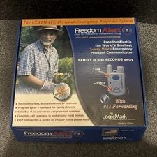 New NOB LogicMark Freedom Alert Fall Emergency System Model #35511 Open Box