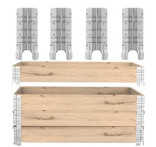 4 PCS 8 Inch Pallet Collar Hinges Stackable Custom Raised Garden Bed Bracket