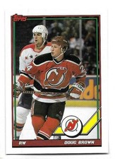 DOUG BROWN 1991-92 TOPPS CARD NM-MT+ CONDITION