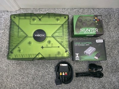   *LIMITED EDITION* MICROSOFT XBOX ORIGINAL KONSOLE CRYSTAL GREEN IN SEHR GUTEM ZUSTAND! PAL
