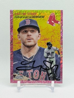 2023 Topps Chrome Platinum Trevor Story #247 Toile Cream/Fuchsia Lava 100/100