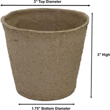 Nursery Peat Pots, Seed Starting Planters, Seed Starter Cups, Seed Germinatin...