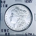 1885 BU GEM MORGAN SILVER DOLLAR UNC MS+++ U.S. MINT RARE COIN 6701