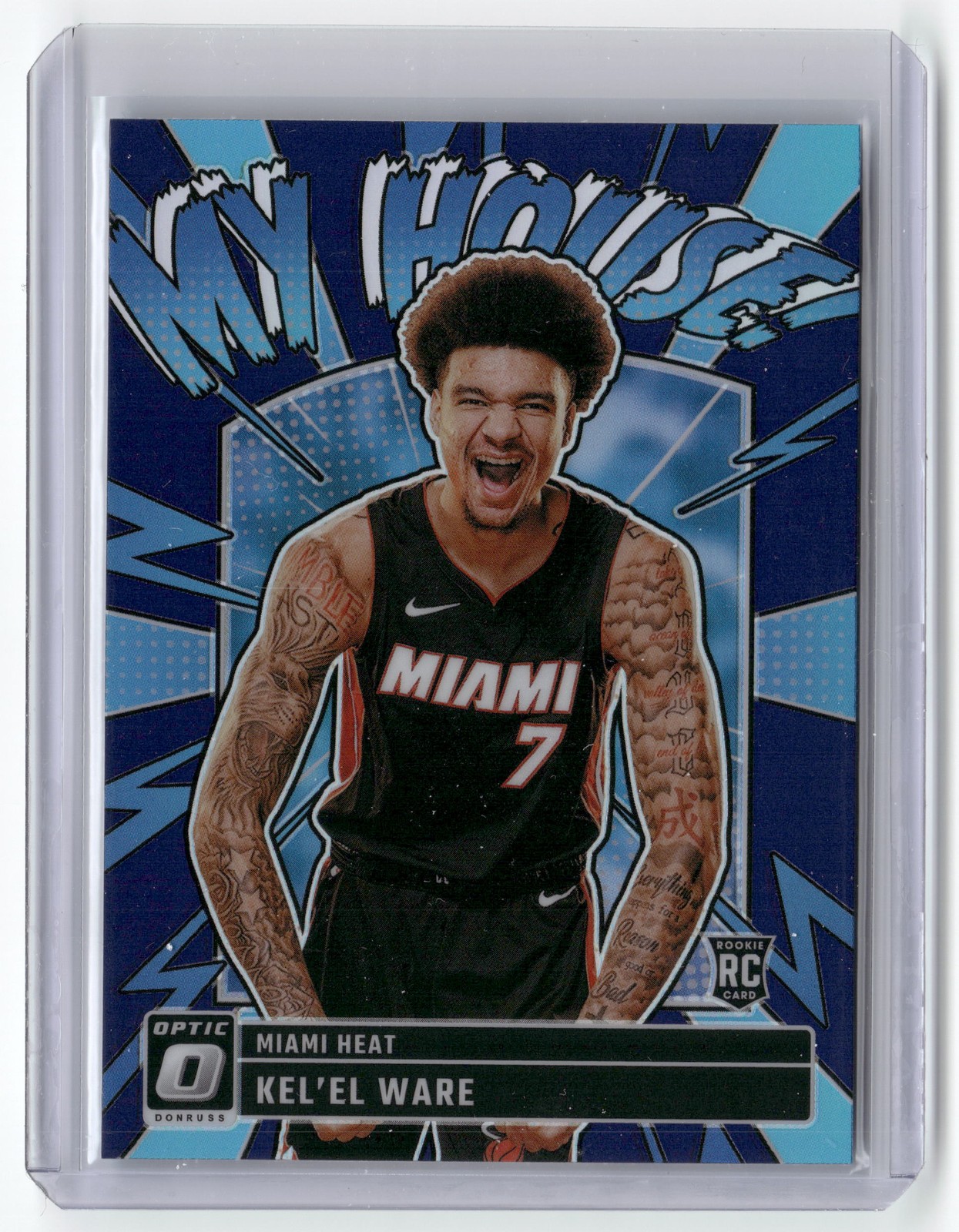 2024-25 Donruss Optic #11 Kel'el Ware My House Hyper Blue #/175