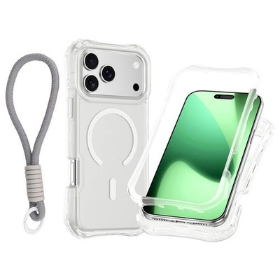 Stoßfeste Magnetische Hülle für iPhone 17 Pro Max 16 15 14 13 12 +Handgelenkband