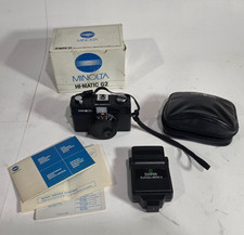 MINOLTA Hi-MATIC G2 Compact P S 35mm Camera case Box Free S H