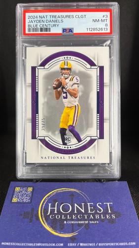 Jayden Daniels #3 2024 Panini National Treasures Collegiate card