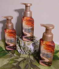 Bath & Body Works Warm Amber Oak 3 pk Gentle Foaming Soap 8.75 oz