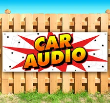 CAR AUDIO Advertising Vinyl Banner Flag Sign USA 15" 18" 20" 30" 48" 52"