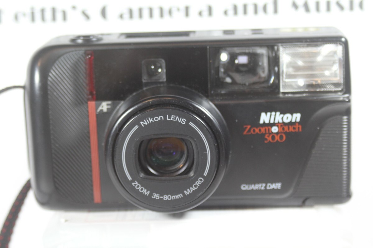 Nikon Zoom Touch 500 Point Shoot 35mm Film Camera Strap PARTS/REPAIR  Display?