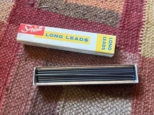 Vtg Scripto Long Lead Refills Sticks • Black E650 4" (.046" dia) 56 Sticks