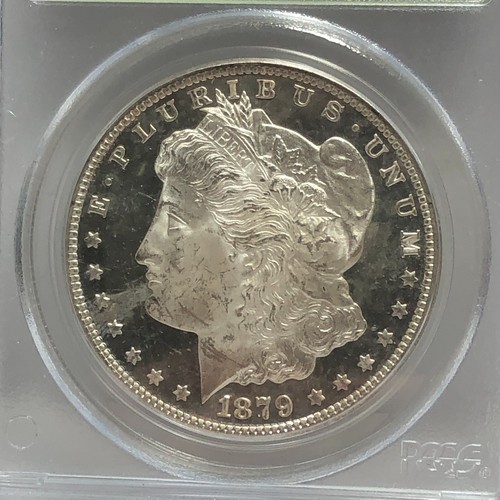 1879-S Morgan Silver Dollar $1 PCGS MS63 CAC STICKER IN OLD GREEN HOLDER 3XCB25 - Picture 2 of 4