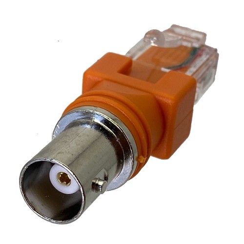 2Pcs Connector BNC Female jack to RJ45 Male plug RF Connector Adapter Coaxial - Picture 3 of 3