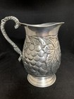 Home Decor Unique Water Pitcher Vase Aluminum India Grapes Leaves