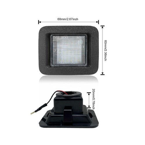 2x 18-SMD LED License Number Plate Light Bulb 6000K for Ford F150 2015-2017 - Picture 2 of 10