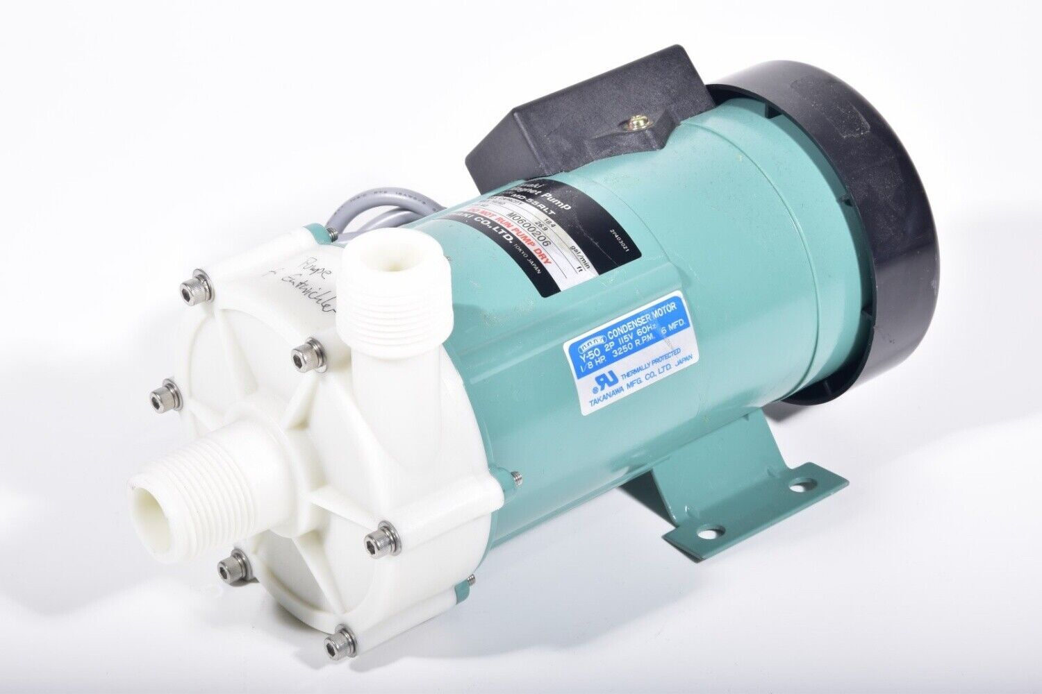 MD-55RLT, magnetic pump with Takanawa Y-50 motor #A6-37
