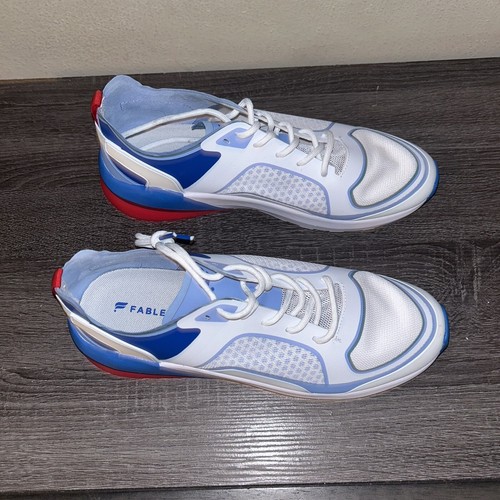 Fabletics Westlake Performance Blue White Athletic Casual Sneakers Size 11 - Picture 3 of 9