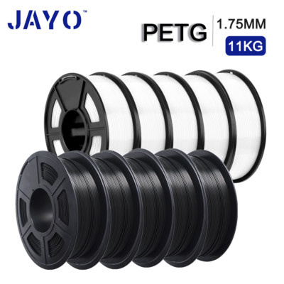 JAYO 10KG PETG 3D Printer Filament 1.1KG/Set 1.75mm With Spool Toughness