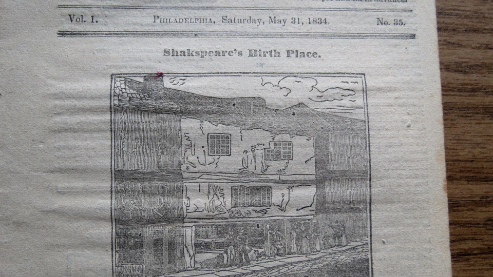 1834 GALAXY OF COMICALITIES PHILADELPHIA Vol 1 No 35 Humor & Wit Lesher Shelly - Image 2 of 4