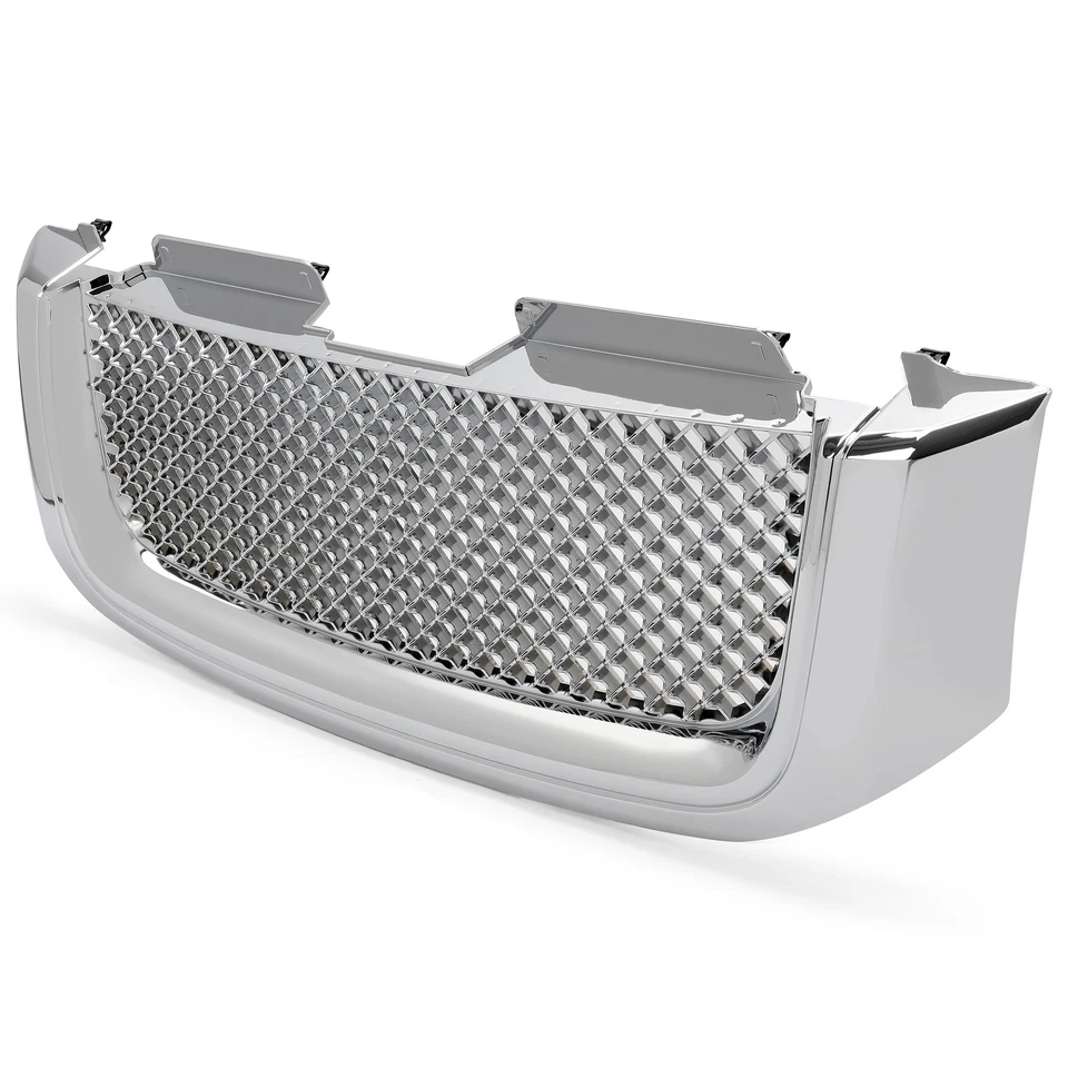 Parrilla de parachoques del capó superior cromada cromada para GMC Envoy/Envoy XL 2002-2008 Foto 3 de 4