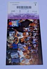 Charlotte Hornets Detroit Pistons Ticket Stub E4 11/7/95 Grant Hill Glen Rice
