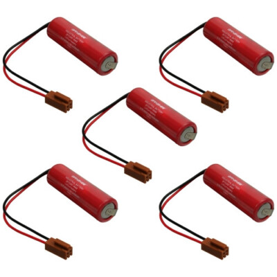 5 X 3.6V ER6V/3.6V ER6VC119A ER6VC119B Battery For Mitsubishi M70 PLC