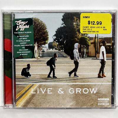 Factory Sealed (shrink wrapped) Live and Grow by Casey Veggies CD