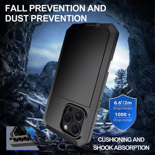 For iPhone 16 Plus 16 Pro Max Shockproof Heavy Duty Metal Protection Case Cover - Picture 47 of 70