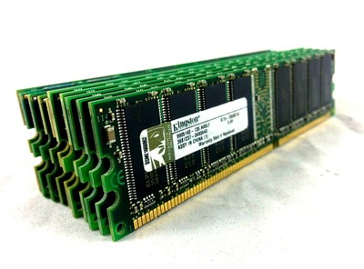 10x 1GB PC3200 DDR 400 184-Pin DIMM RAM (gemischte Marken) Bulk Restposten Arbeitsspeicher