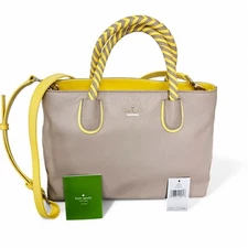 Kate Spade Woods Drive Satchel Crossbody Handbag DUST BAG Included Bodie Yellow