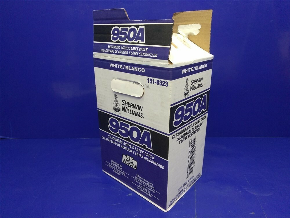 (12) Sherwin Williams Siliconized Acrylic Latex Caulk 950A White
