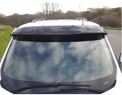 Viseira solar acrílica preta sólida 2013-2021 Ford Transit PERSONALIZADA  - Imagem 3 de 4