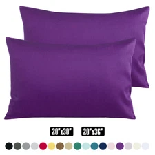 500TC 100% Cotton Pillowcases Pillow Case Set of 2 Breathable Pillowcase