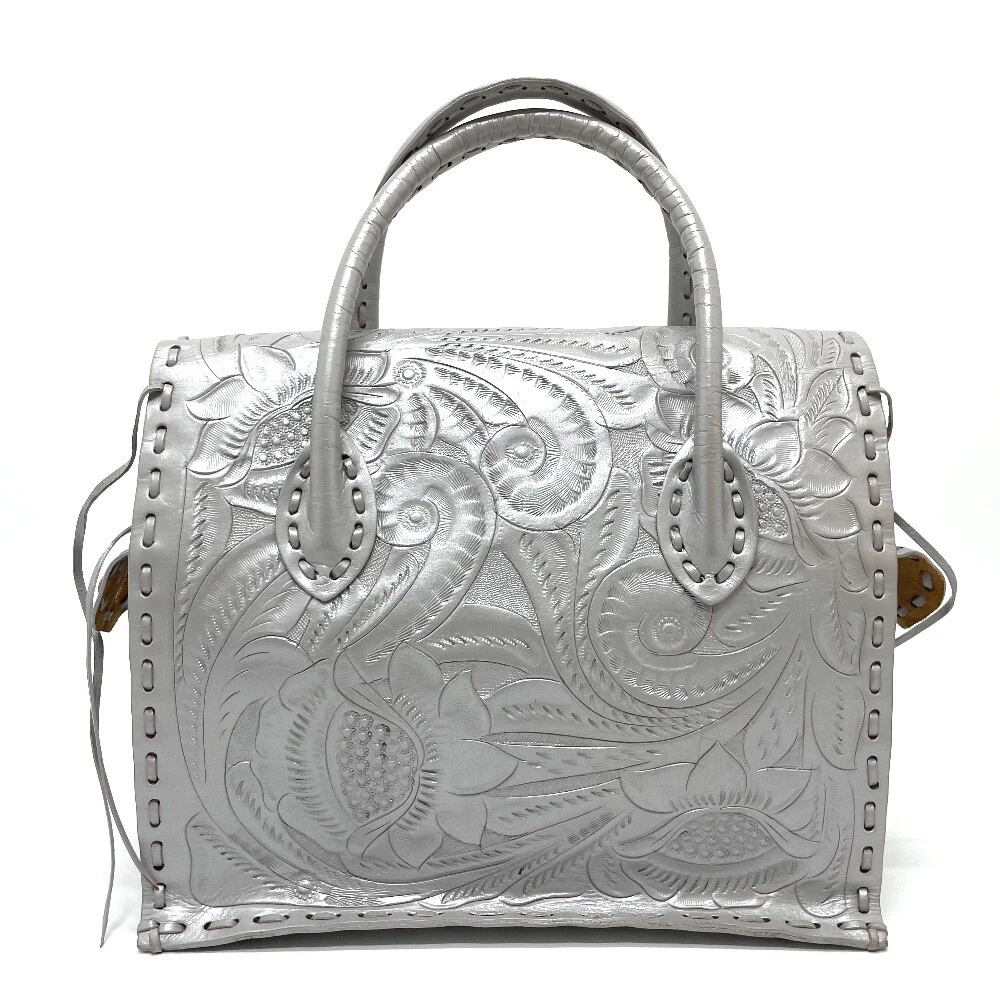 GRACE CONTINENTAL Carving tribes Maestra M-MTLC Tote Bag Hand Bag