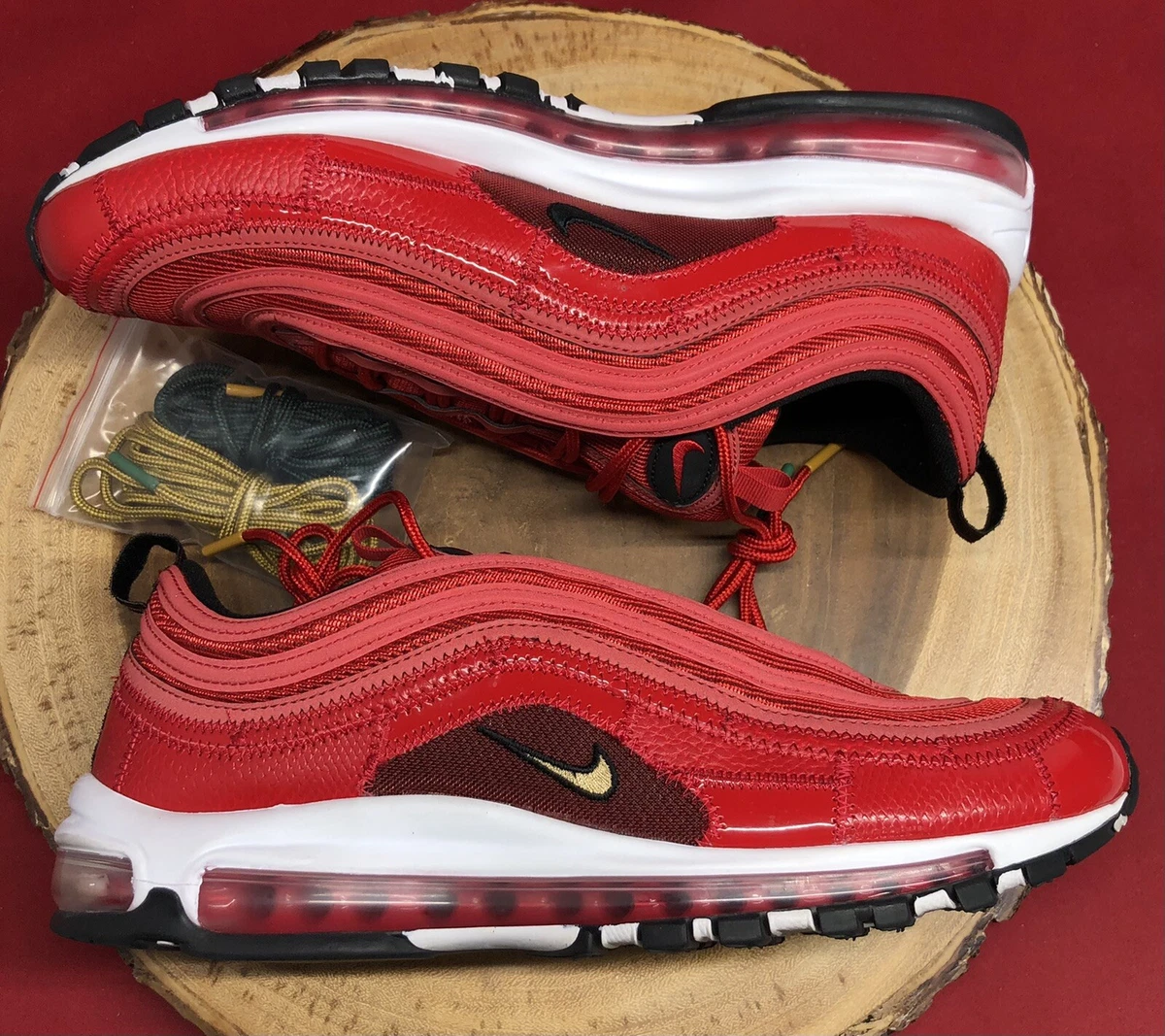 Beschuldiging Productie droom NIKE AIR MAX 97 CR7 PORTUGAL PATCHWORK CRISTIANO RONALDO RED GOLD SZ 13 |  eBay