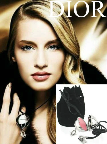 Collana Rossetto 100%AUTENTICA Esclusiva RARA DIOR DiorLight "SWAROVSKI" JEWEL