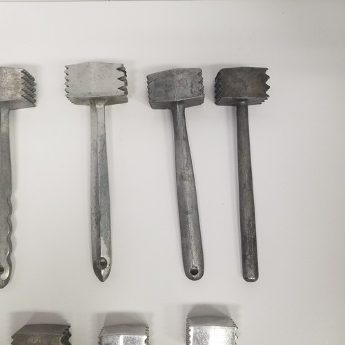 Vintage All Metal Meat Tenderizer Lot of 10, Various Sizes, Butchers, Chefs  - Picture 4 of 10