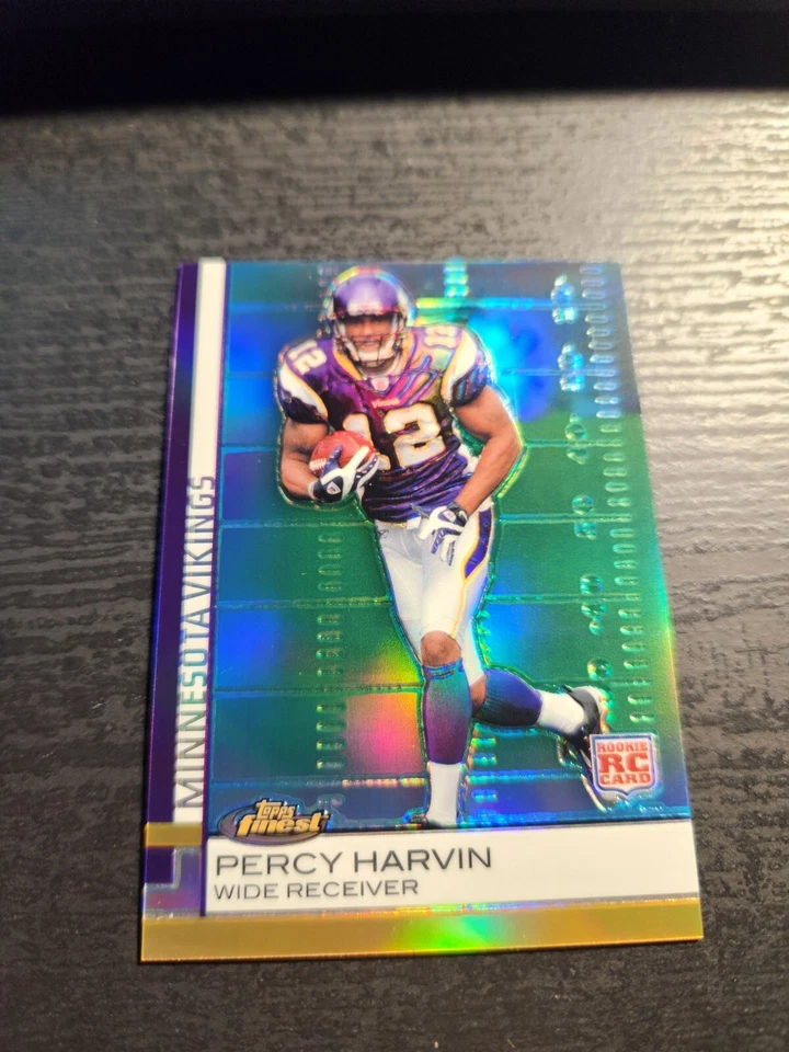 4 Card Lot! 2009 Topps Finest Pigskin & Refractors Rookie Card Percy Harvin #73 - Image 2 of 4
