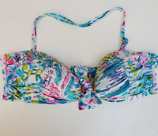 Lilly Pulitzer Josette Bikini Top Multi Postcards From Positano Size 8 05100B 