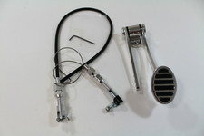 Universal Gas Pedal 24 Throttle Cable Firewall Mount Hot Rod Street Rod Alum