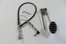 Universal Gas Pedal 24" Throttle Cable Firewall Mount Hot Rod Street Rod Alum