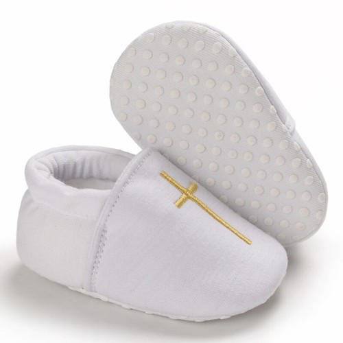 Baby Boys Girls Leather Sneaker Toddler Slip On Anti Skid Newborn First Walkers - Bild 11 von 19