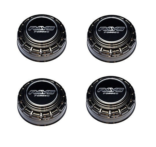 Rays Volk Center Cap Black Chrome for TE37XT 6x139.7 (Set of 4