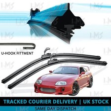 For Toyota Supra 1993-1998 Front Windscreen 21" 20" Flat Aero Wiper Blades Set